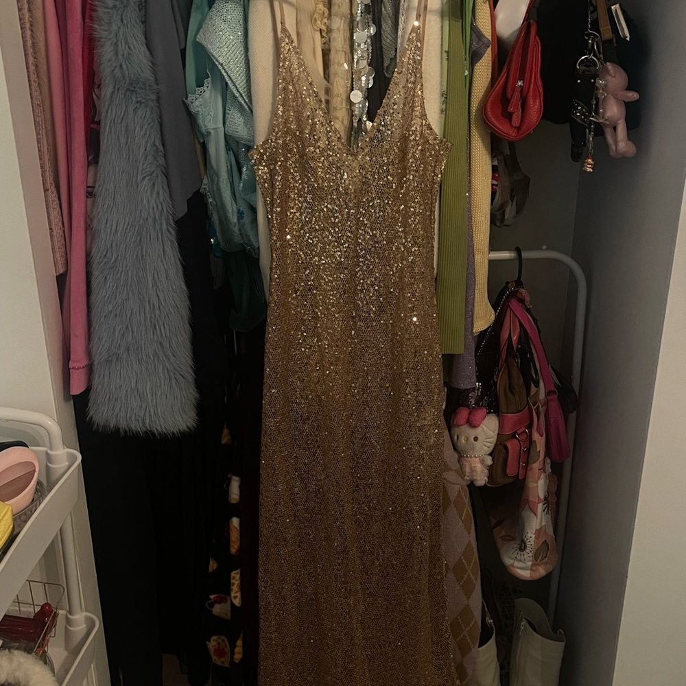 Gold Sequin Dress